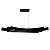 Candora Integrated LED 72in Black Chandelier