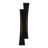 Candora Integrated LED 24in Black Vanity Light