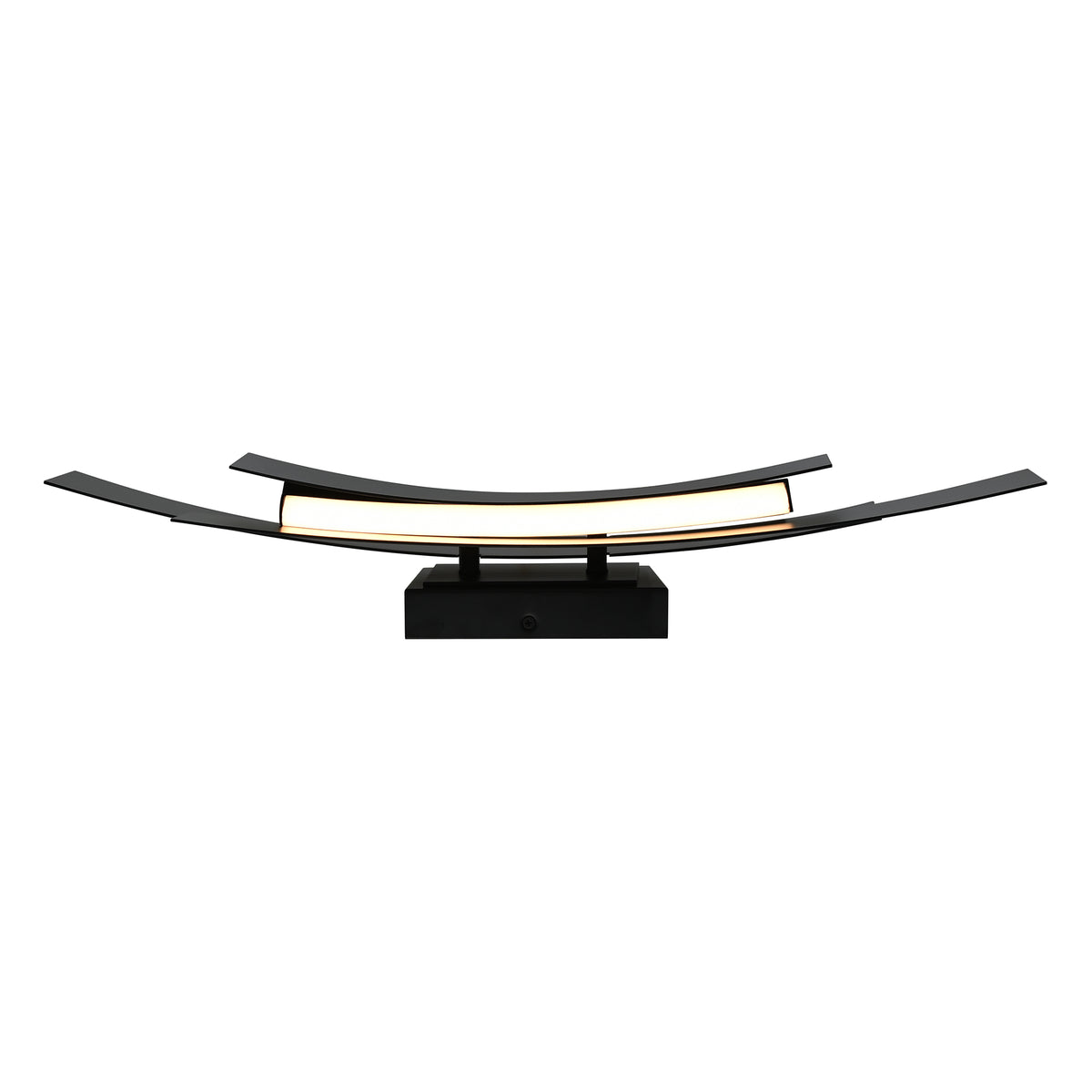 Candora Integrated LED 24in Black Vanity Light