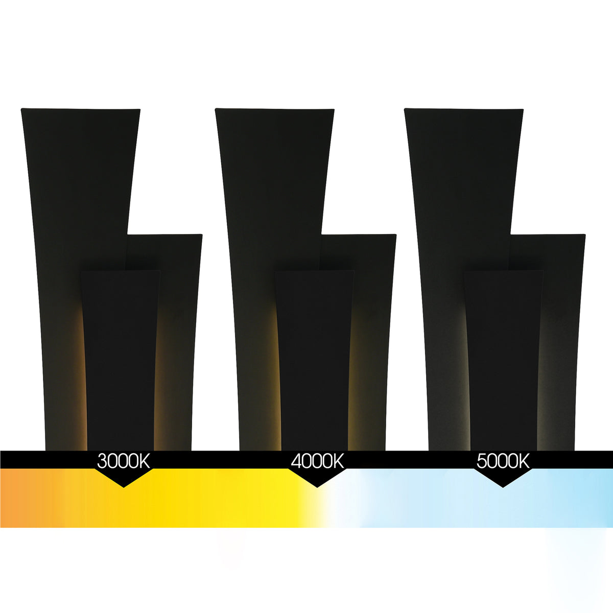 Candora Integrated LED 24in Black Vanity Light