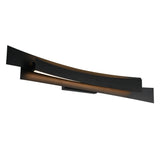 Candora Integrated LED 36in Black Vanity Light