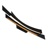 Candora Integrated LED 36in Black Vanity Light