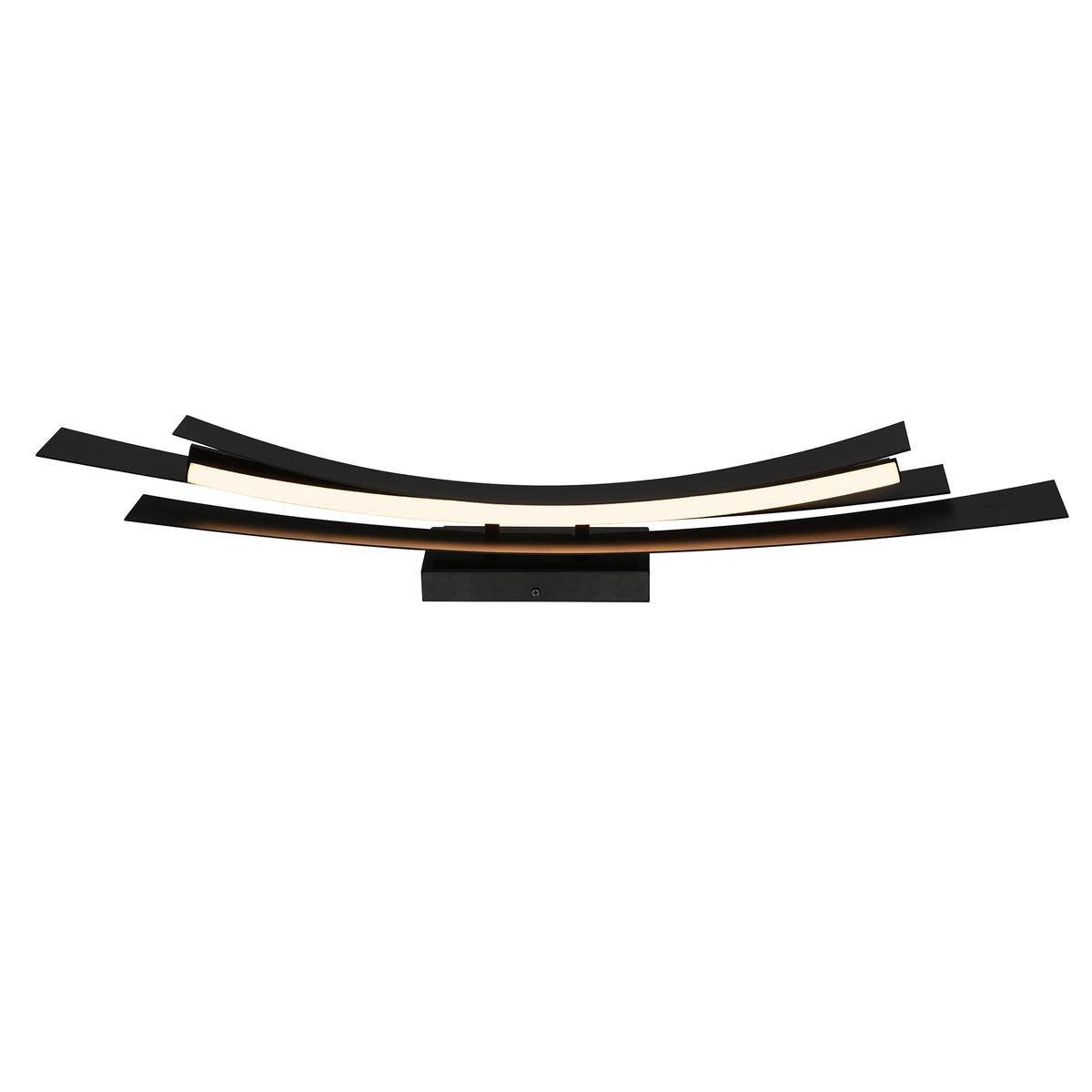 Candora Integrated LED 36in Black Vanity Light