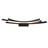 Candora Integrated LED 36in Black Vanity Light