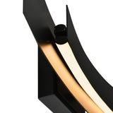 Candora Integrated LED 36in Black Vanity Light