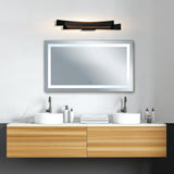 Candora Integrated LED 36in Black Vanity Light
