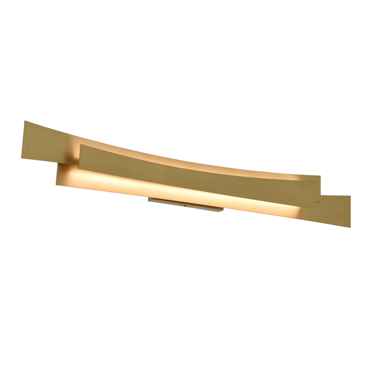 Candora Integrated LED 36in Brass Vanity Light