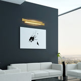 Candora Integrated LED 36in Brass Vanity Light