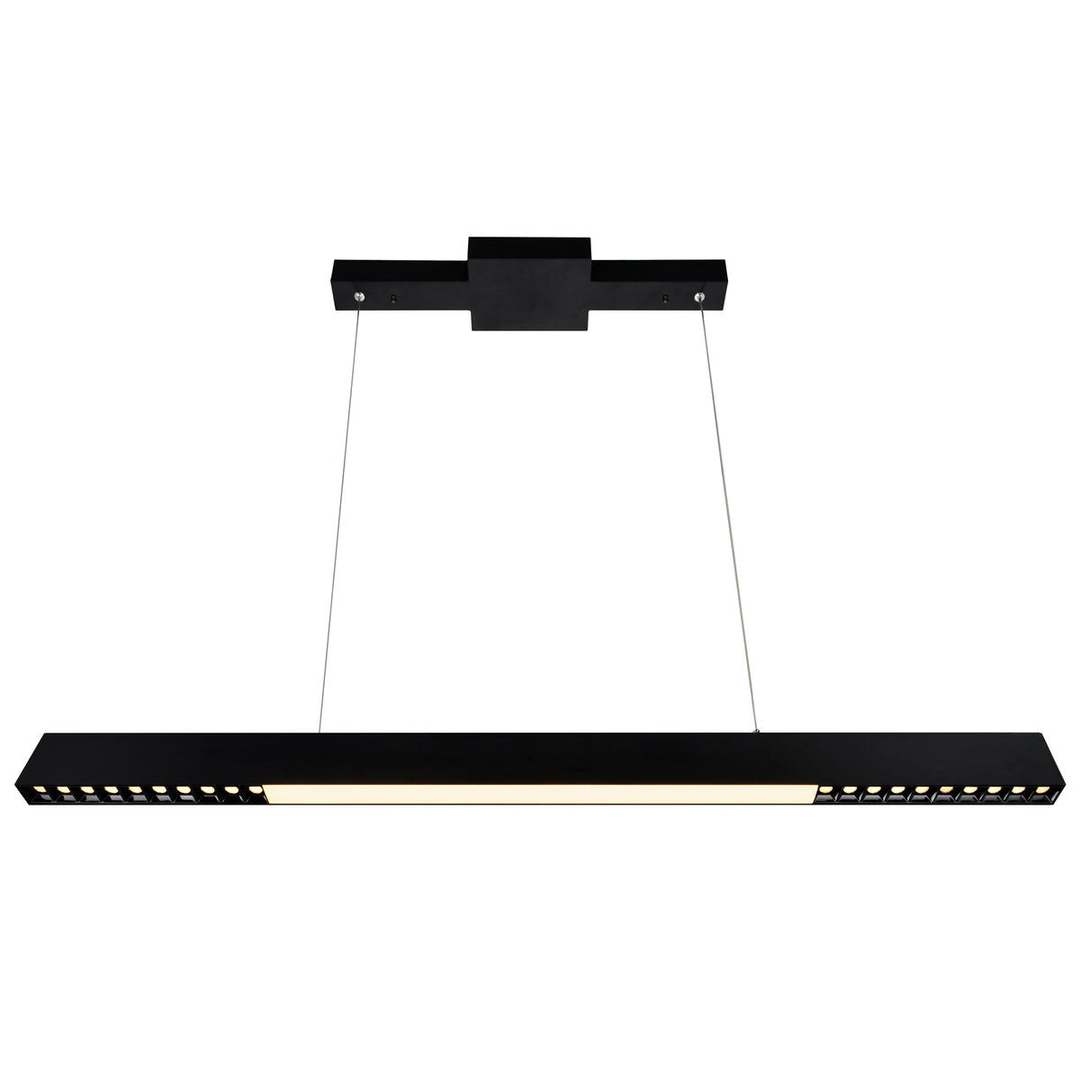 Pienza Integrated LED 45in Black Chandelier