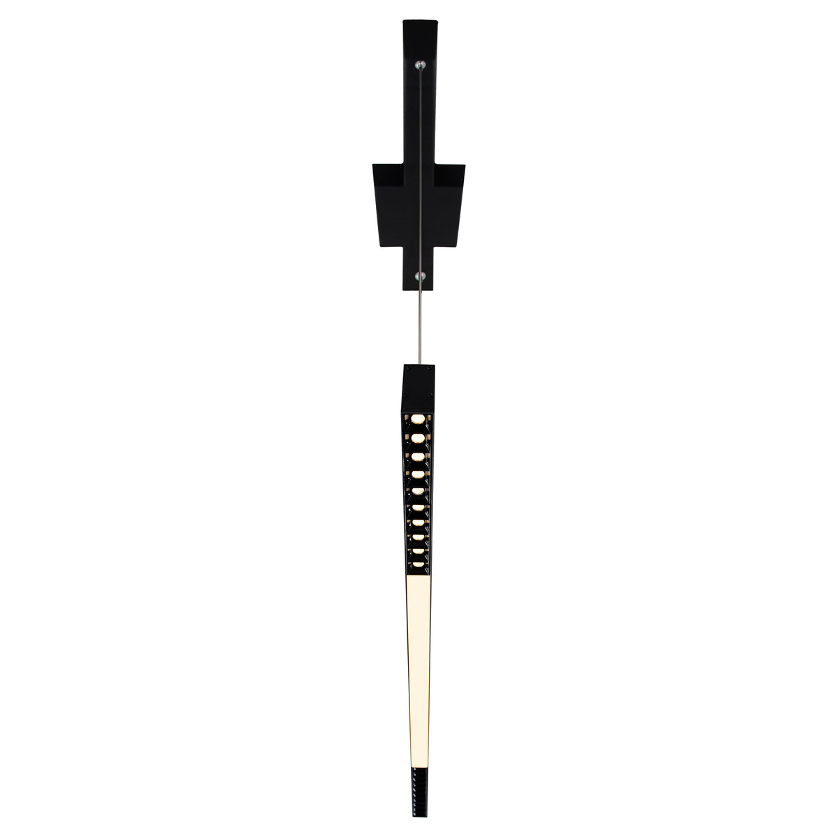 Pienza Integrated LED 45in Black Chandelier