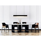 Pienza Integrated LED 45in Black Chandelier