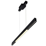 Pienza Integrated LED 45in Black Chandelier