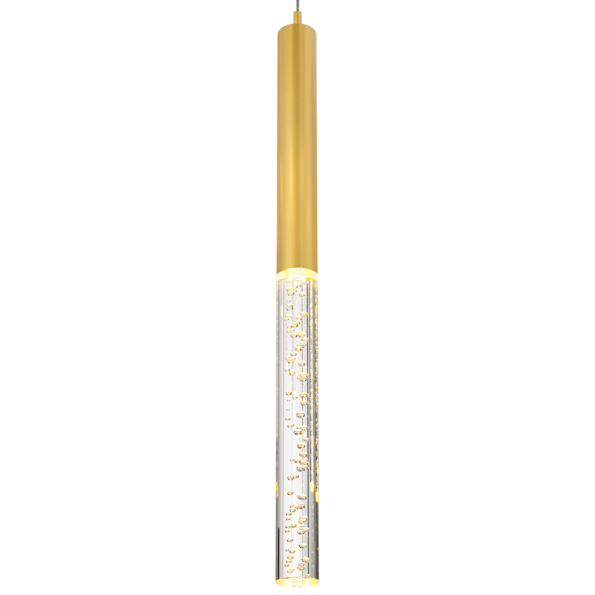 Dragonswatch Integrated LED 32in 45 Pendant Satin Gold Chandelier