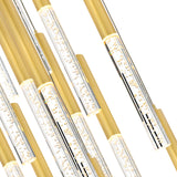 Dragonswatch Integrated LED 32in 45 Pendant Satin Gold Chandelier