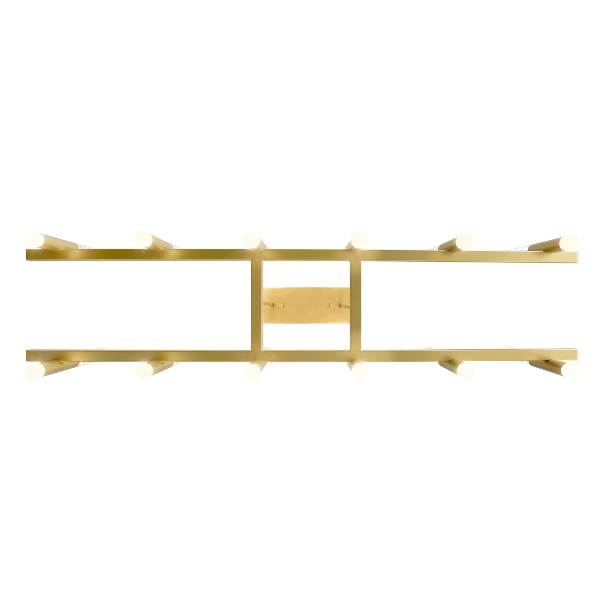 Dragonswatch Integrated LED 48in 12 Pendant Satin Gold Chandelier