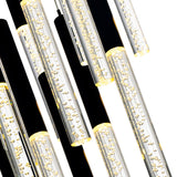 Dragonswatch Integrated LED 48in 18 Pendant Black Chandelier