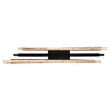Saber Integrated LED 50in Black Chandelier with Handcrafted Glass