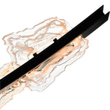 Arcus Integrated LED 70in Black Chandelier with Handcrafted Glass