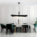 Solara Integrated LED 72in Black Chandelier
