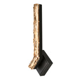 Contour Integrated LED 19in Sand Black Indoor-Outdoor Wall Light with Handcrafted Glass