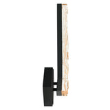 Contour Integrated LED 19in Sand Black Indoor-Outdoor Wall Light with Handcrafted Glass