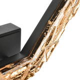 Contour Integrated LED 19in Sand Black Indoor-Outdoor Wall Light with Handcrafted Glass