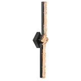 Contour Integrated LED 33in Sand Black Indoor-Outdoor Wall Light with Handcrafted Glass