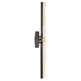 Contour Integrated LED 33in Sand Black Indoor-Outdoor Wall Light with Handcrafted Glass