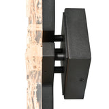 Contour Integrated LED 33in Sand Black Indoor-Outdoor Wall Light with Handcrafted Glass