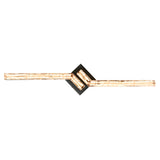 Contour Integrated LED 33in Sand Black Indoor-Outdoor Wall Light with Handcrafted Glass