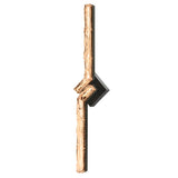 Contour Integrated LED 33in Sand Black Indoor-Outdoor Wall Light with Handcrafted Glass