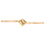 Contour Integrated LED 33in Brass Vanity Light with Handcrafted Glass