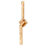 Contour Integrated LED 33in Brass Vanity Light with Handcrafted Glass