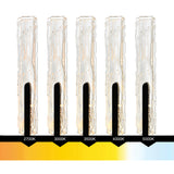 Curva Integrated LED 19in Sand Black Indoor-Outdoor Wall Light with Handcrafted Glass