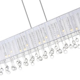 Water Drop 17 Light Drum Shade Chandelier With Chrome Finish