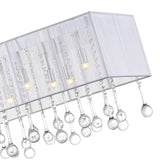 Water Drop 17 Light Drum Shade Chandelier With Chrome Finish