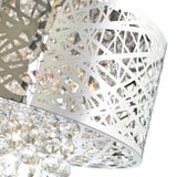 Eternity 9 Light 22in Chrome Drum Shade Chandelier