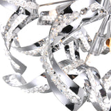 Swivel 18 Light 29in Chrome Chandelier