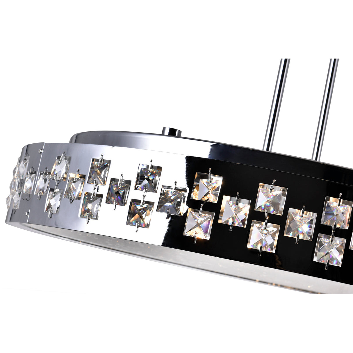 Cinderella 10 Light Down Chandelier With Chrome Finish