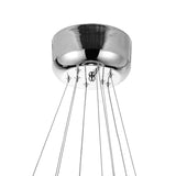 Ring Integrated LED 3-Ring 16in Chrome Chandelier