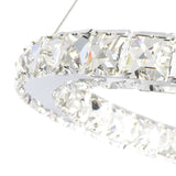 Ring Integrated LED 3-Ring 32in Chrome Chandelier