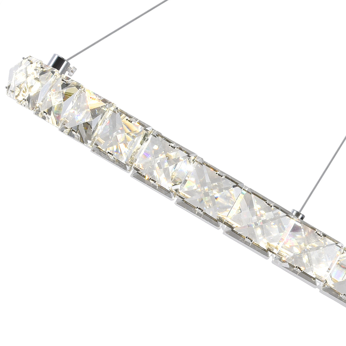 Ring Integrated LED 3-Ring 32in Chrome Chandelier