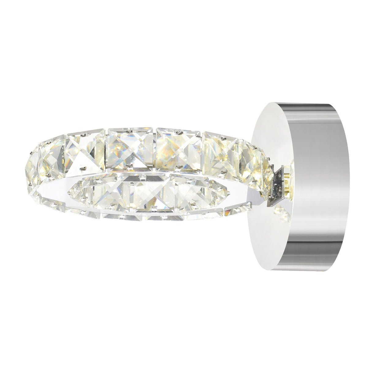 Ring Integrated LED Chrome Wall Sconce