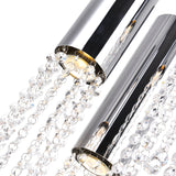 Extended 9 Light 20in Chrome Multi Light Pendant
