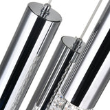 Extended 9 Light 20in Chrome Multi Light Pendant