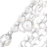 Extended 9 Light 20in Chrome Multi Light Pendant