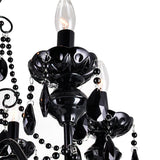 Keen 9 Light 32in Black Chandelier