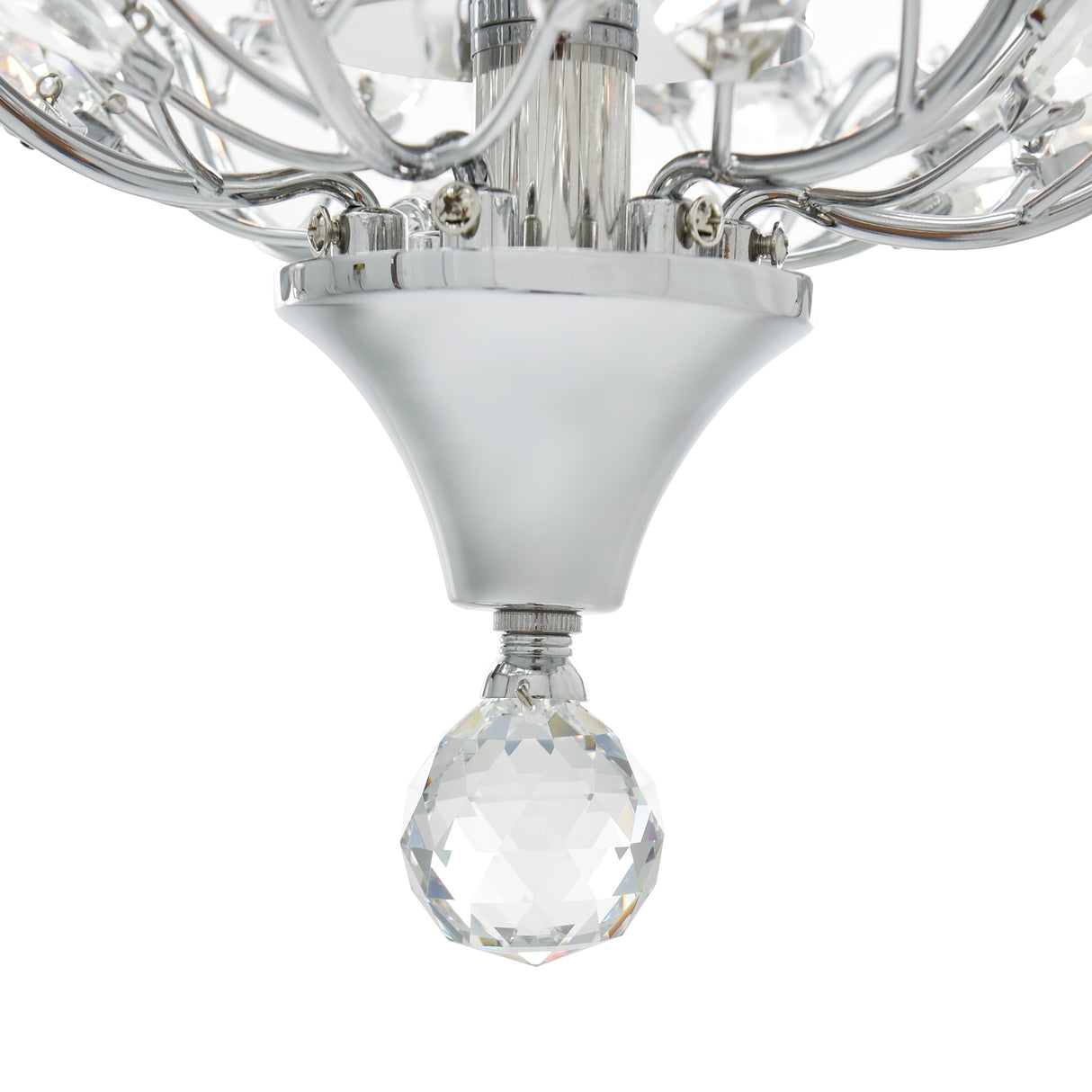 Ivy 3 Light 16in Chrome Drum Shade Flush Mount