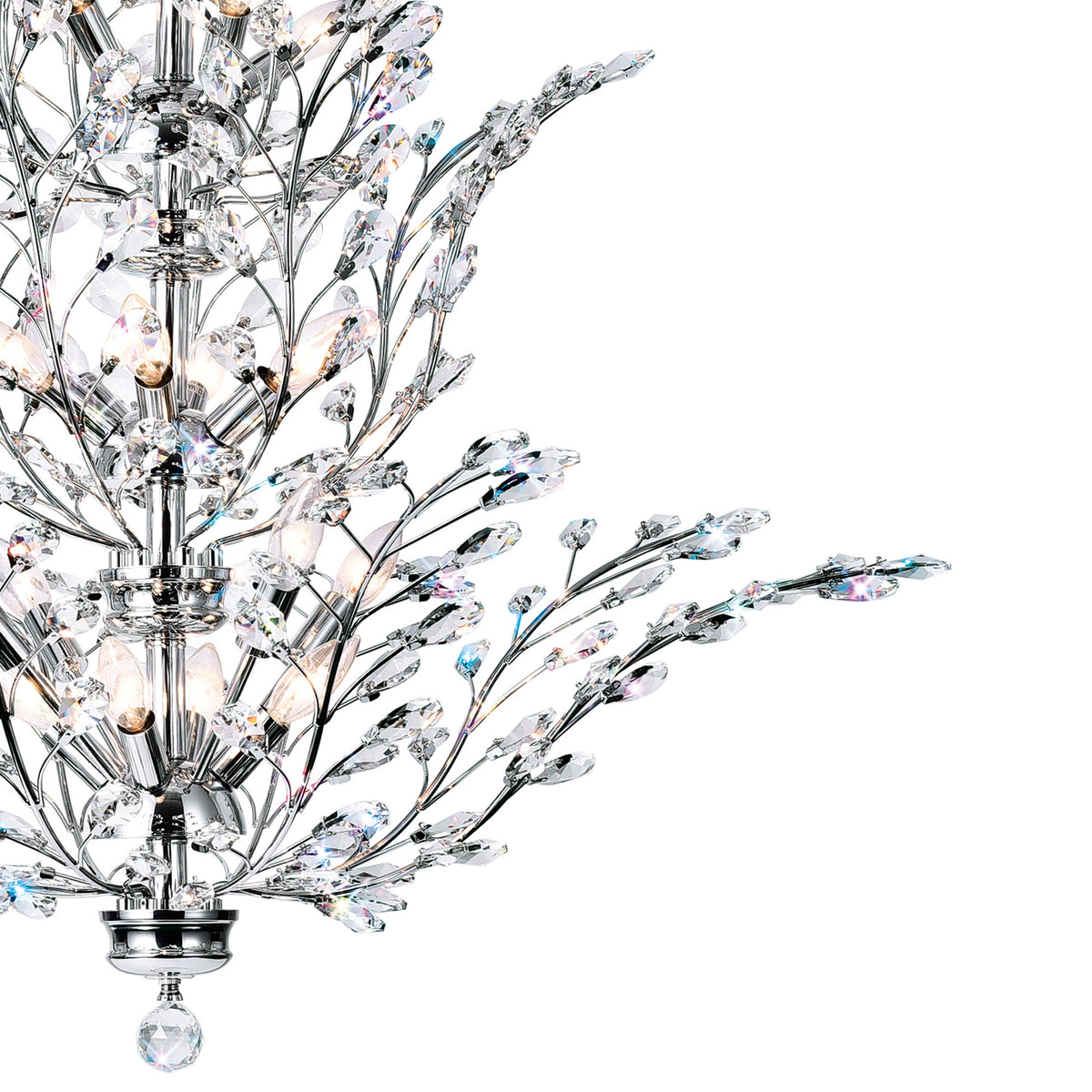 Ivy 18 Light 40in Chrome Chandelier