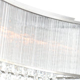 Elsa 6 Light 36in Chrome Drum Shade Chandelier